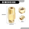 Partuto 1 piece M10 x 1 universal brass fitting compression