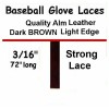 Wood-n-Stuff.com Softball Baseball Glove (4) Leather Lace TAN ALM Type