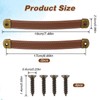 2 Pcs Leather Handles for Drawers Leather Trunk Handles Leather
