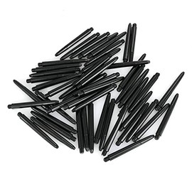 heyous 50 Pieces 2BA Nylon Shaft PC Shaft Dart Accessories Short Size 48mm, Black