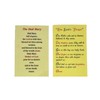 The Hail Mary and The Lord's Prayer Laminated Holy Card