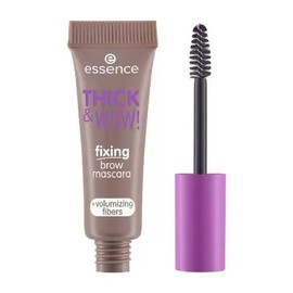 Essence Thick &amp; Wow! Fixing Brow Mascara, 03 Brunette Brown - Bruin haar met een warme ondertoon.