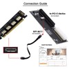 chenyang 4 Port Oculink to PCIe 4.0 X16 Adapter,SFF-8611/8612 to