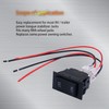 weideer 12V Reverse Polarity Switch Momentary Power Jack Rocker Switch
