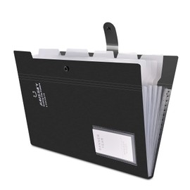 HAISSKY Document Folder A4, Expandable Folder A4 Expandable Portable File Folder A4 Folder A4 Expanding Folder DIN A4 6 Pockets Office School Folder Documents A4 Folder Organiser