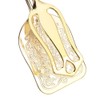 Square Head Retro Zinc Alloy Bread Tongs Buffet Tongs Baking