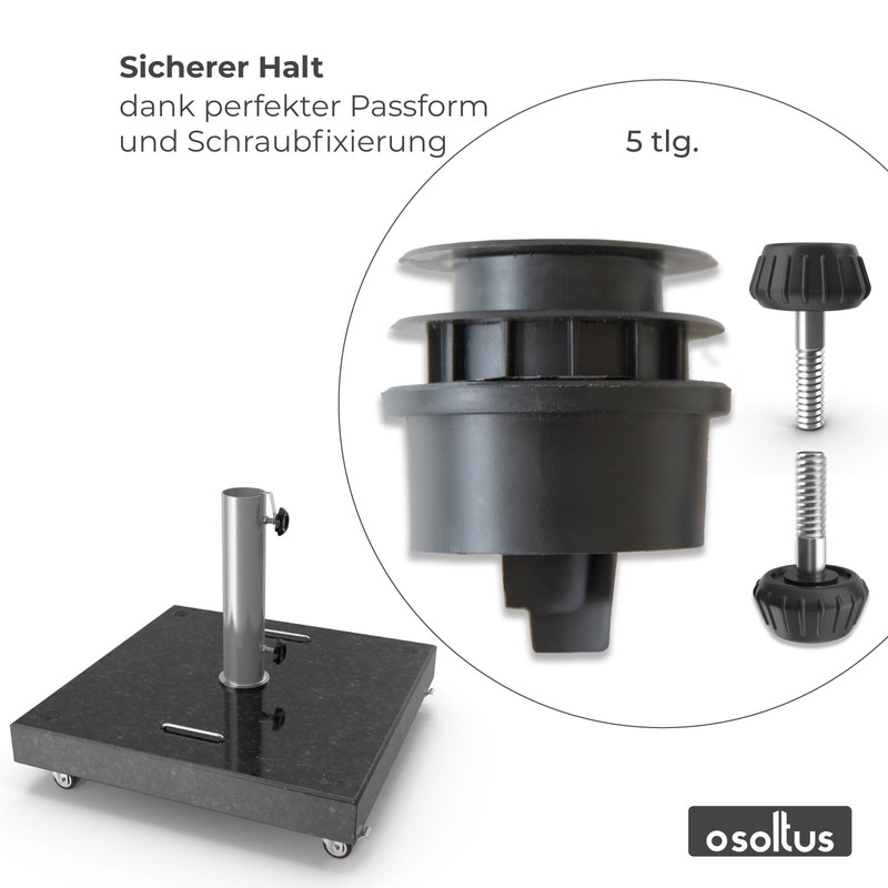 osoltus Parasol Reducing Rings Umbrella Stand Adapter Parasol Stand for