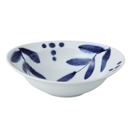 Hasamiyaki 14757 Vanilla Rim Bowl (M) Diameter 7.7 inches (19.5 cm)