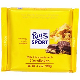 Ritter Sport, Milk Chocolate with Cornflakes, 3.5 oz