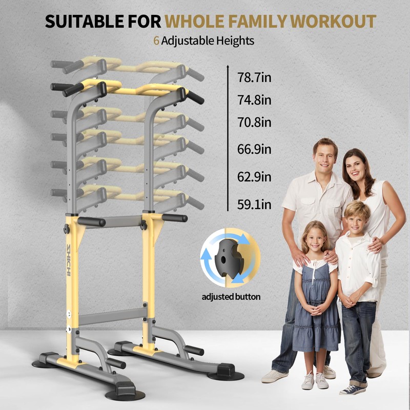 Z ZHICHI Pull Up Dip Station For Home Gym Strength