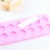 EPYHREHM 12-Cavity Round Silicone Chocolate Molds Lollipop Hard Candy Mold