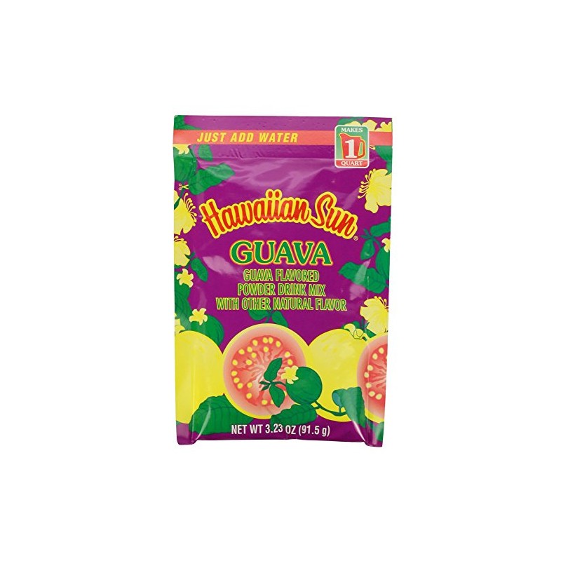 Hawaiian Sun Powder Drink Mix, Guava, 3.23-Ounce