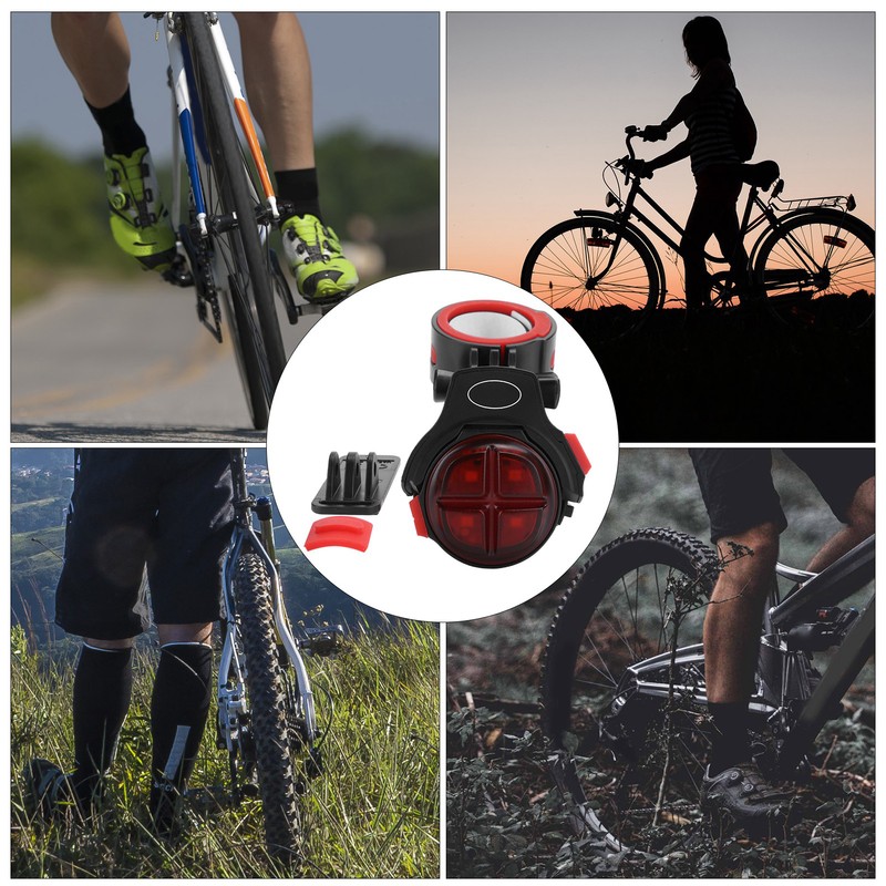 Bike Induction Taillight USB Rechargeable Waterproof Warning LED Rear Lights