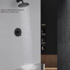 Matte Black Single Function Shower Valve Kit - Wall Mount