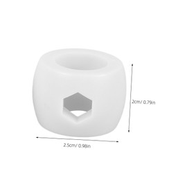 BRIGHTFUFU 8pcs Foosball Table Football Replacement Parts Locator Goal Bar Locator Ring Foosball Rod Stop Ring Foosball Accessories Rod Bearings Goal Bar Stop Ring Plastic White