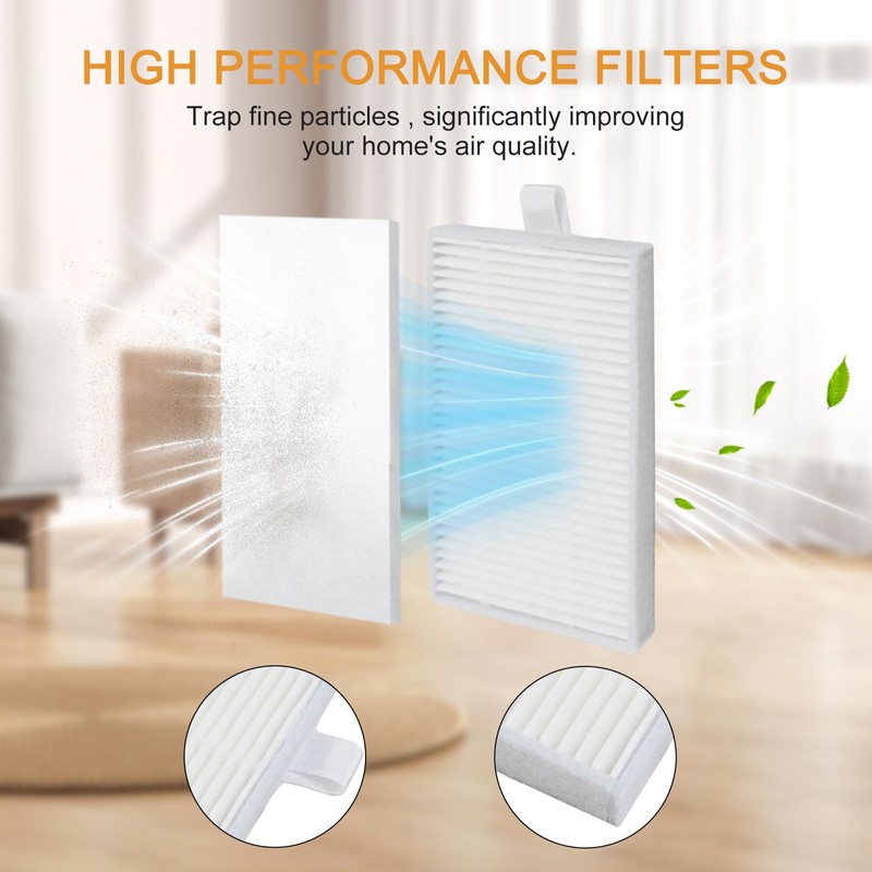 1 Main Brush 4 6 Side Brushes Replacement Kit for