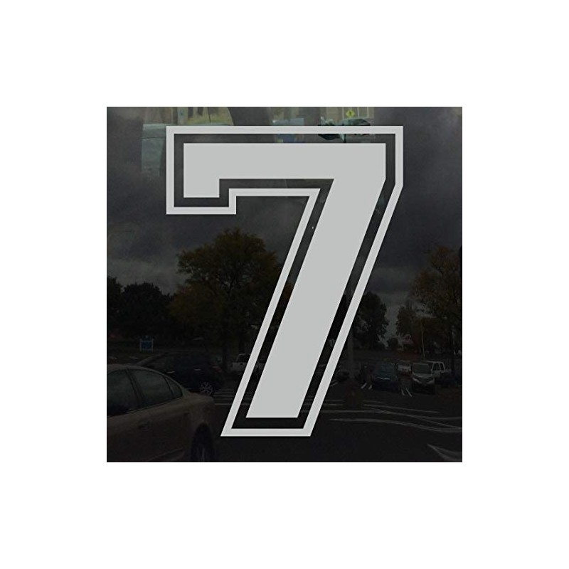 Applicable Pun Varsity Number 7 - Vinyl Decal - Light