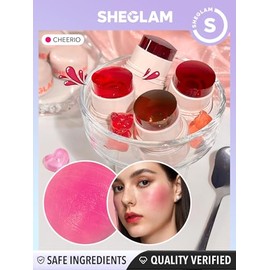 SHEGLAM Jelly-Licious Hydrating Lip and Blush Tint (Cheerio, Pequeño)