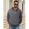 Auxo Quarter Zip Pullover Men Fashion Sweaters Plain Light Hoodies
