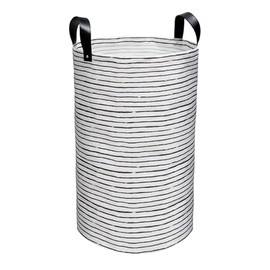 Faltbarer Wäschekorb, Wäschesack Groß 60 Liter, Wasserdichter Innenbereich, Ideal für Kleine Räume, Studentenzimmer und Kinderzimmer, 60 x 35 cm