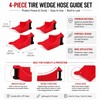 4-Pack Tire Hose Guide Wedges for Car Washing – Portable