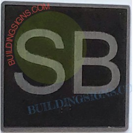 BuildingSigns.com ELEVATOR FLOOR NUMBER SB SIGN- ELEVATOR JAMB PLATE FLOOR SB SIGN -REF24-1027