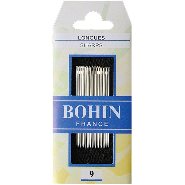 Bohin Sharps Hand Needles, Size 9, 20 Per Package