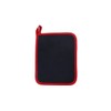 Home Collection Red Polyester/Rubber Pot Holder, 2 Pack - Heat