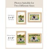 HOUSE DAY 6x4 Photo Frame, Oak Wood Picture Frames Tabletop