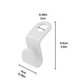 20pcs Clothes Hanger Connector Hooks, Space Saving Wardrobe Clothes Organizer, Stackable Hangers Extender Coat Hanger Connector Clip for Closet (White)