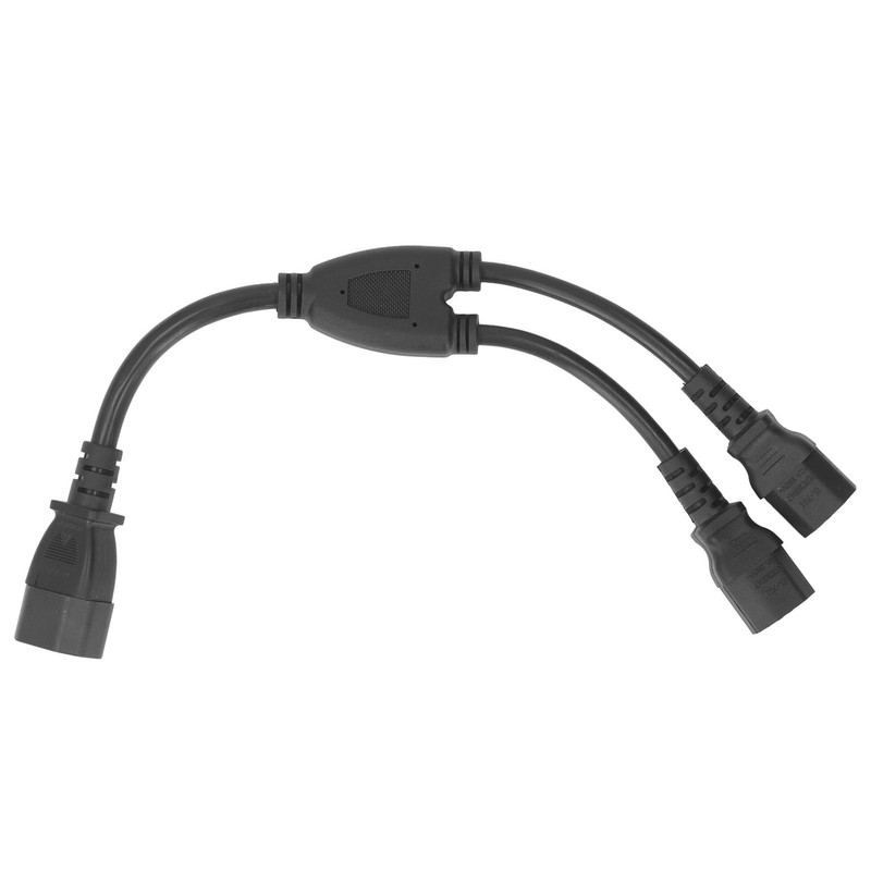 Power Cable Splitter Y Shape 30cm IEC320 C14 Male to