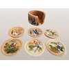 Tapanti store. Costa Rican Fauna Wooden Coasters Set of 6