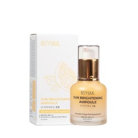 Protector Solar Sérum Seyoul Sun Ampoule Facial Niacinamida, Ácido Hialurónico y Extractos Naturales, Hidratación Ligera y Cuidado Diario 35 ml