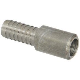 Dixon Valve STB5 Unplated Steel Shank/Water Fitting, King Combination Nipple with Beveled End, 3/4" Hose ID Barbed