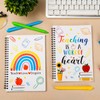 2Pack Teacher Spiral Notebooks Teacher Theme Notepad with 3 Point