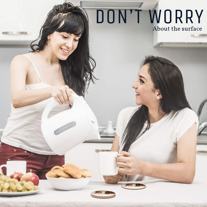 4 Set - Angus Wild Cows Herd - Coasters Kitchen