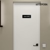 Staff Only Sign, Durable ABS Plastic with Full Adhesive Backing,