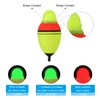 PATIKIL 1oz Lighted Fishing Slip Bobbers, EVA Green Red LED