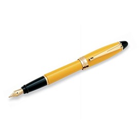 Aurora Ipsilon Resin Yellow Medium Point Fountain Pen - AU-B11Y-M