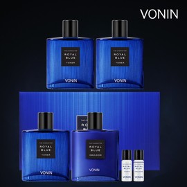 (Hyundai Home Shopping) Bonin Men's Basic The Character Royal Blue Skin Double Package (3 Skins + 1 Emulsion) / (현대홈쇼핑)보닌 남성 기초 더캐릭터 로열블루 스킨더블패키지(스킨3+에멀전1)