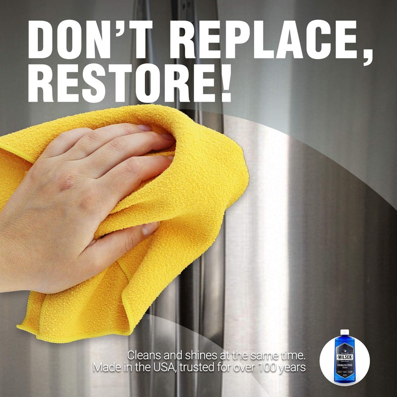 Milsek Stainless Steel Cleaner - Multipurpose Cleaning Supplies for Home