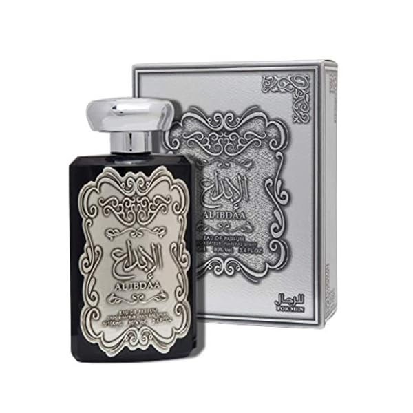 Ibdaa Silver Eau De Parfum Spray for Men, 3.4 Ounce