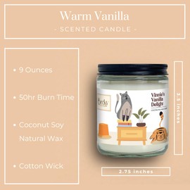Becky Home 9 oz Pet Odor Eliminator for Home, Vanilla Scented Candle, Cat Candle, Pet Odor Eliminator Candle, Dog Odor Eliminators for Home, Odor Eliminating Candle, Pet Safe Candles