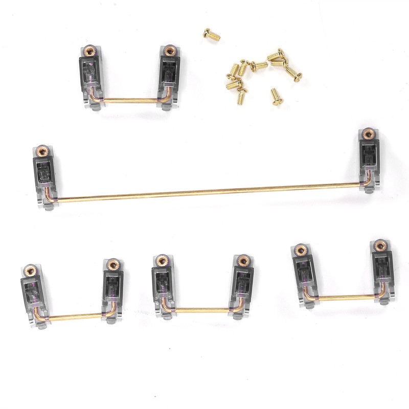 Mechanical Keyboard Stabilizer with GoldPlated Screws Computer Accessory for DIY