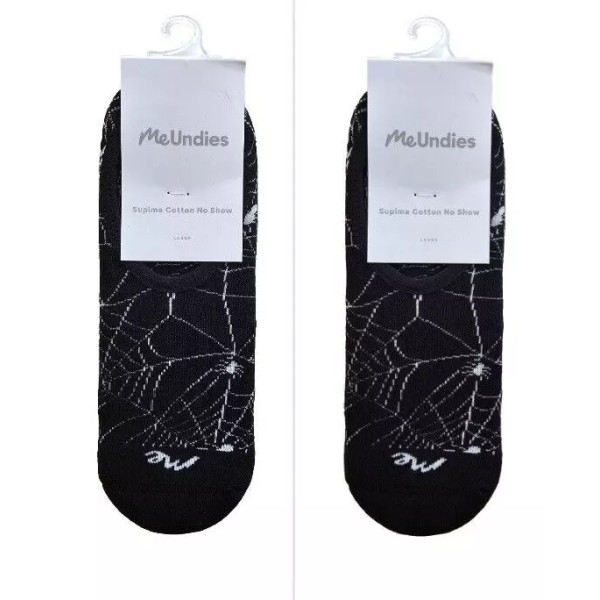 MeUndies Supima Cotton No Show Socks, Large, 2 Pack