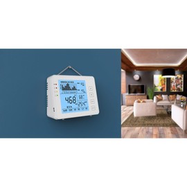 Seben 1200P W CO2 meter and monitor with traffic light, acoustic alarm, data logger for measuring air quality, relative humidity