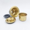 3-1/2-Inch Kitchen Sink Drain Strainer Assembly Kit, GZILA Deep Waste