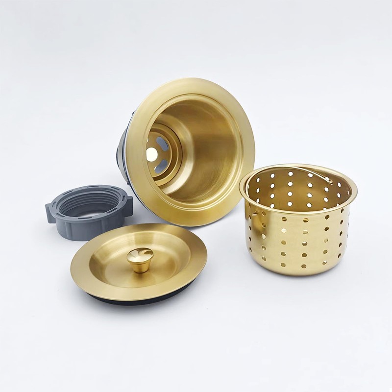 3-1/2-Inch Kitchen Sink Drain Strainer Assembly Kit, GZILA Deep Waste