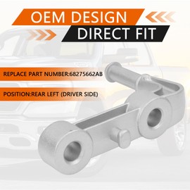 Rear Left Exhaust Bracket Muffler Support, Compatible with Ram 1500 5.7L 6.2L 2019 2020 2021 2022 2023 2024 Driver Left Side Exhaust Support Bracket Assembly Replace# 68275662AB