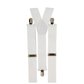 Braces White Accessory for Fancy Dress